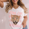 Long Live Rock N' Roll V-Neck Boyfriend Tee In Ivory Curves Image - 1