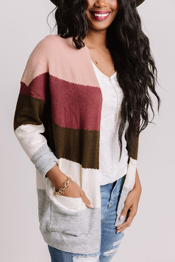 True To You Stripe Cardigan Image - 4