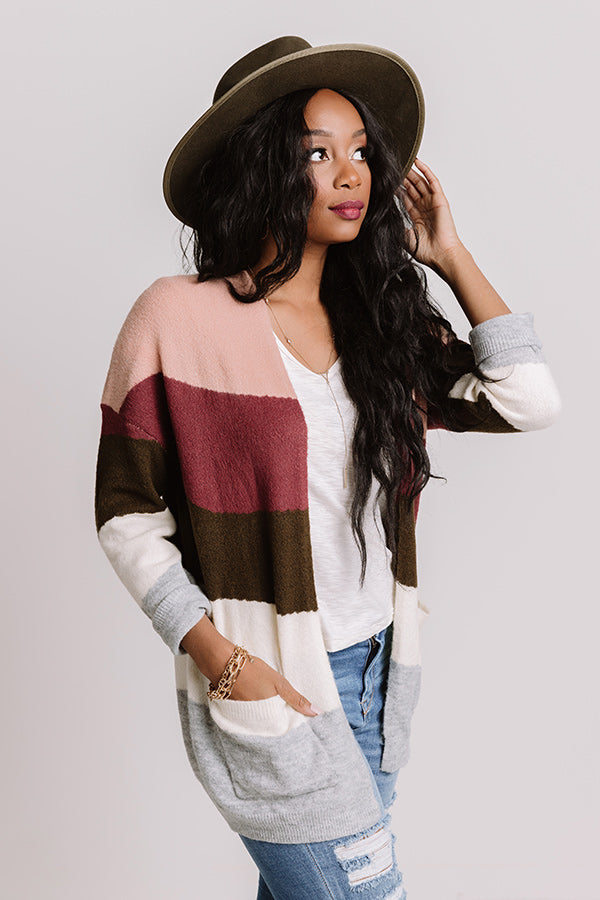 True To You Stripe Cardigan Image - 3