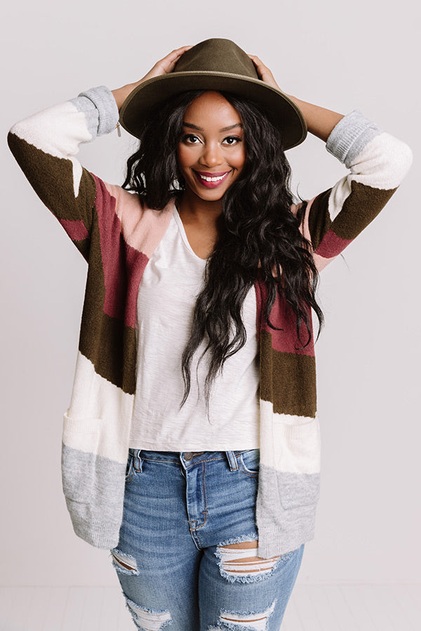 True To You Stripe Cardigan Image - 1