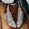 The Kissinger Snake Print Bootie Image - 1
