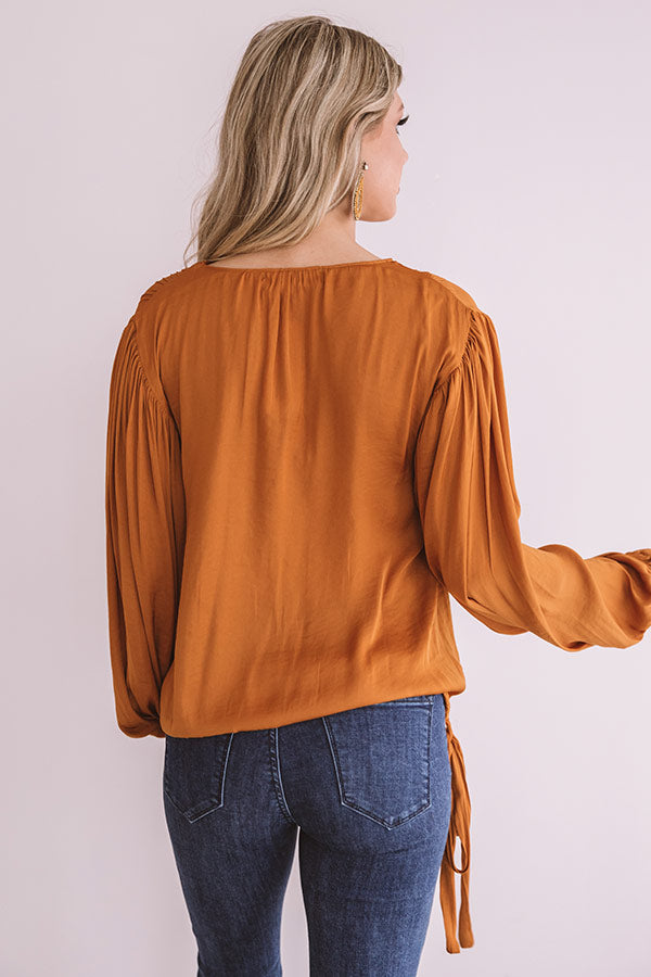 Sunrise Champagne Shift Top Image - 5