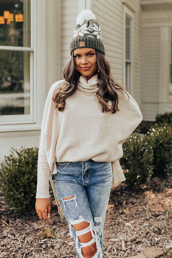 Time For Cozy Sweater In Cream • Impressions Online Boutique