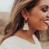 Pause For Perfection Earrings In Cream Image - 1
