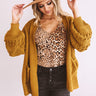 Sweet Memories Knit Cardigan In Mustard Image - 1