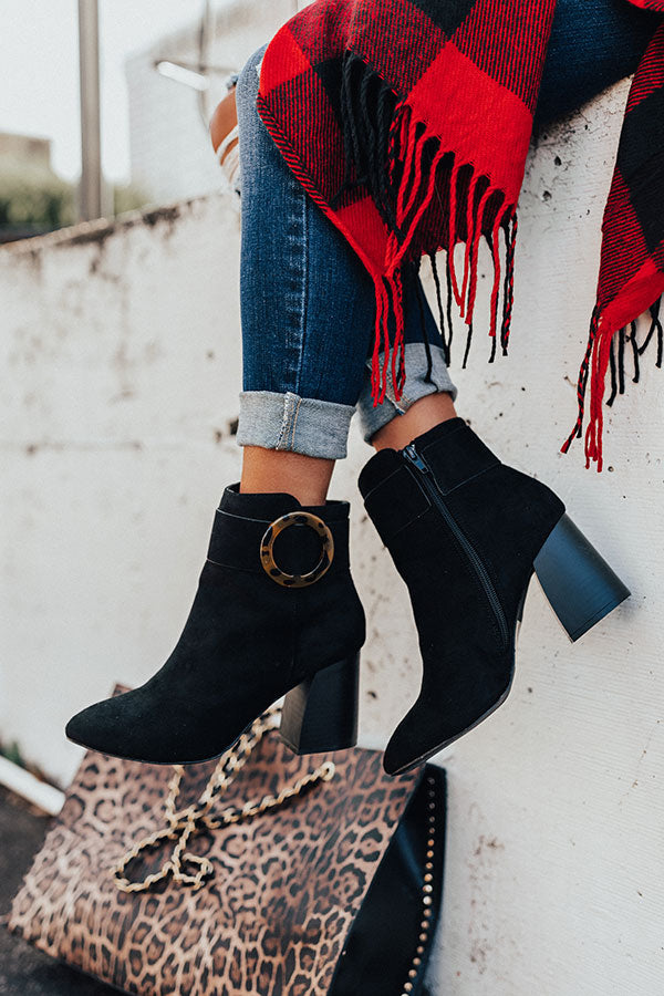 The Kelly Faux Suede Bootie Image - 4