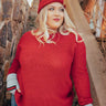 Holiday Feels Knit Sweater in Red Curves Image - 1