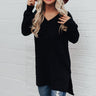 Swiss Flurries Popcorn Knit Sweater in Black Image - 1