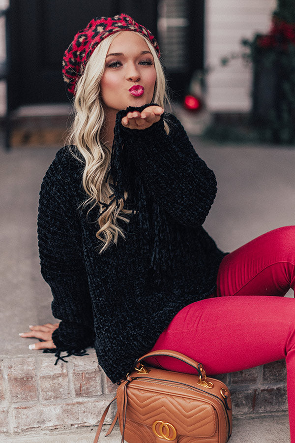 Stop The Show Chenille Fringe Sweater Image - 2