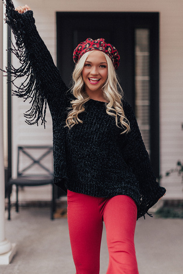 Stop The Show Chenille Fringe Sweater Image - 5