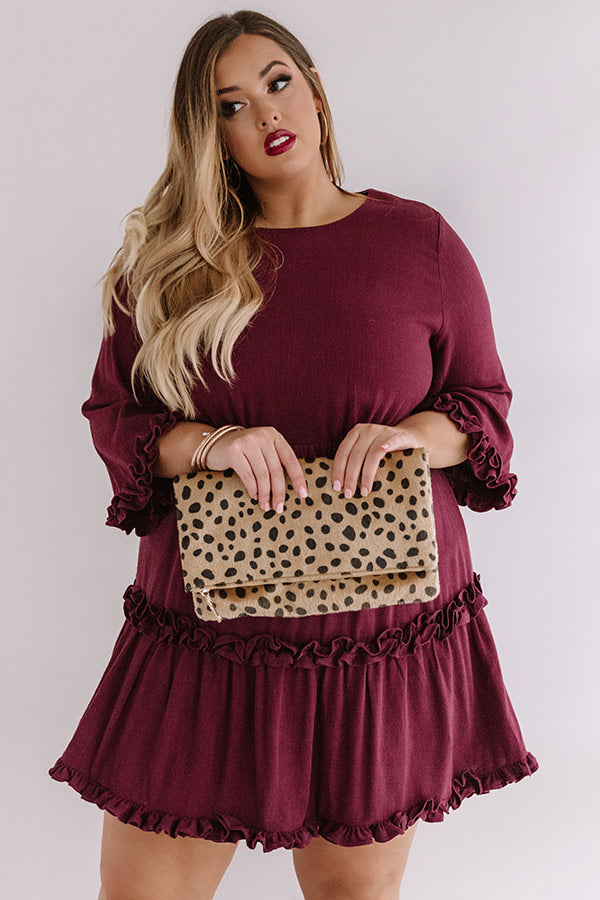 Force Of Fabulousness Shift Dress In Maroon  Curves Image - 2