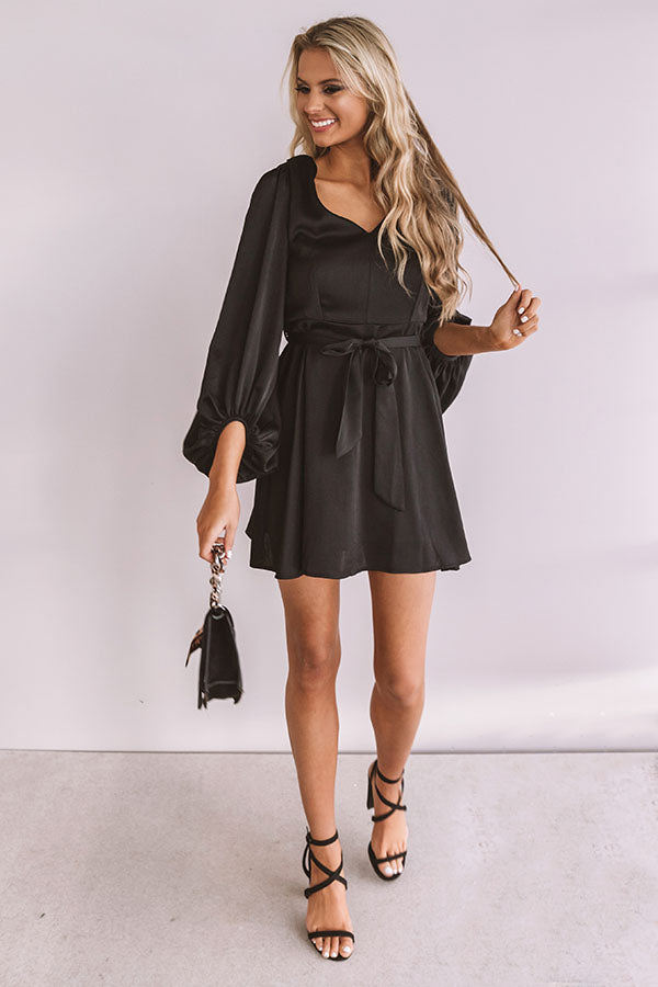 Secretly Smitten Dress in Black