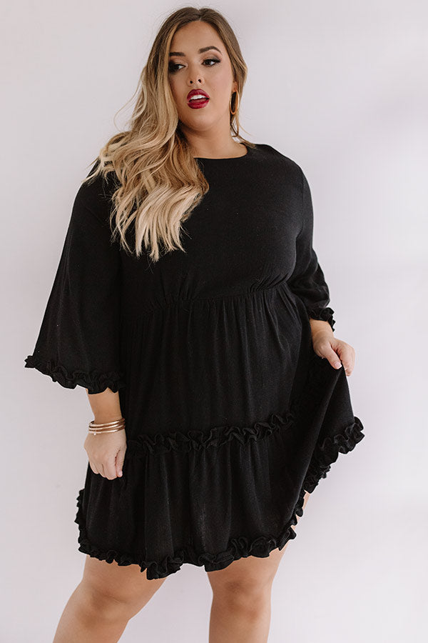 Force Of Fabulousness Shift Dress In Black Curves Image - 1