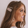 Pretty And Poised Rhinestone Hair Clip Set in Pink Image - 1