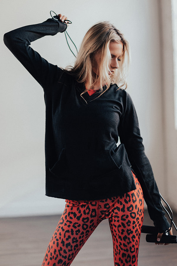 Cappuccino Run Hoodie In Black Image - 5