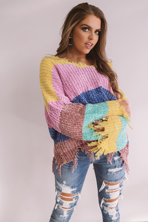 Matters Of The Heart Chenille Sweater Image - 3