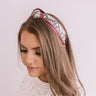 The Lulu Snake Print Headband In Windsor Wine Image - 1