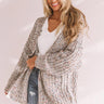 Snow Adorable Confetti Knit Cardigan In Grey Image - 1