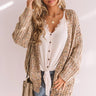 Snow Adorable Confetti Knit Cardigan In Mocha Image - 1