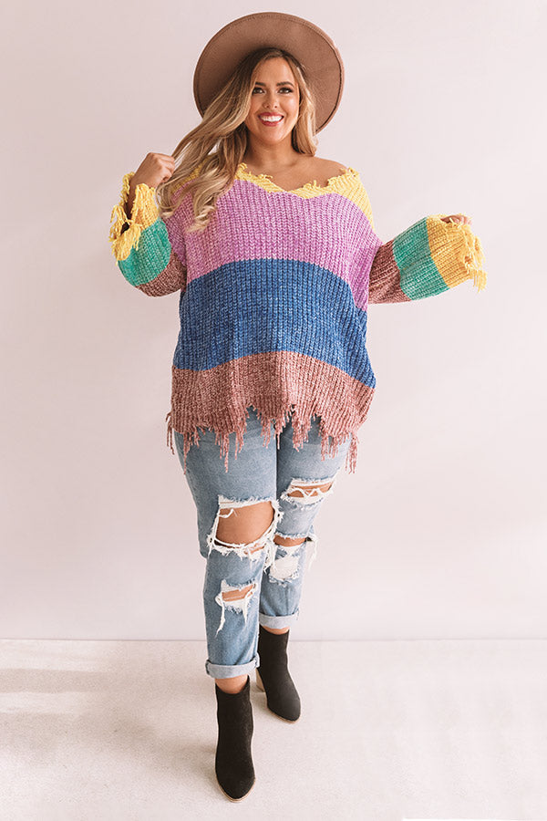 Matters Of The Heart Chenille Sweater Curves Image - 2