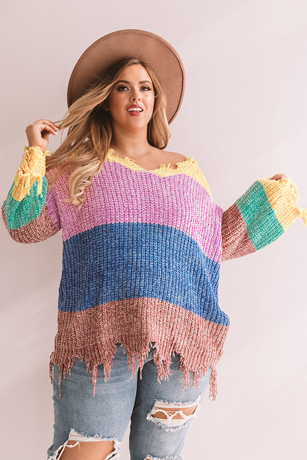 Matters Of The Heart Chenille Sweater Curves Image - 3