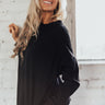No Place Like Home Tunic Sweatshirt in Black Image - 1