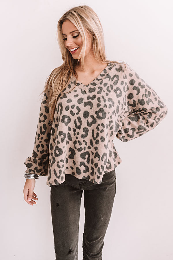 Plan For Perfection Leopard Shift Top