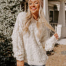 Cozy Welcome Knit Sweater in Cream Image - 1