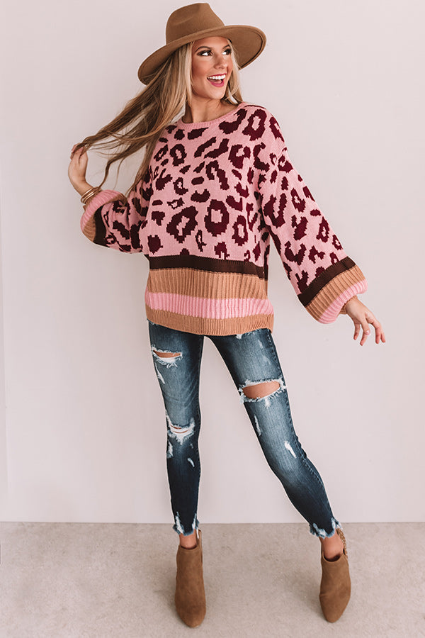 Love To Laugh Leopard Sweater Image - 1