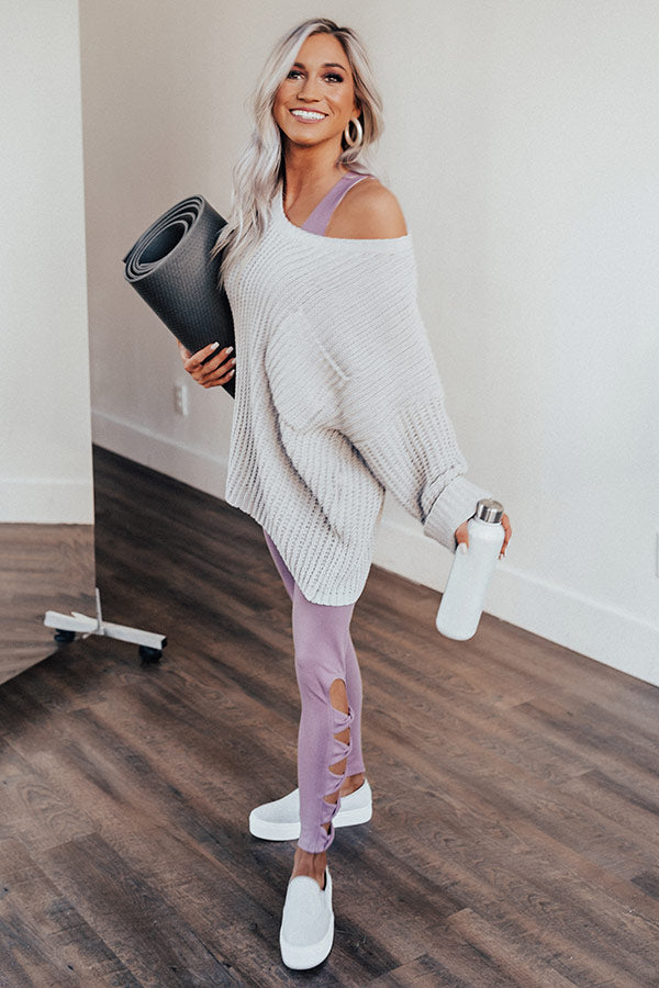 Autumn Bliss Knit Sweater In Grey Image - 4