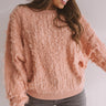 Cozy Welcome Knit Sweater in Peach Image - 1