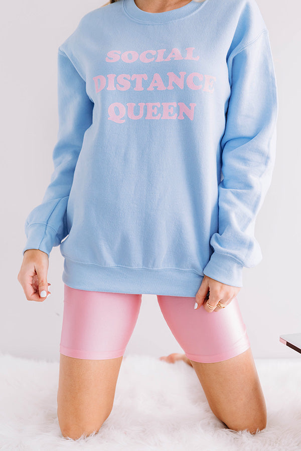 Think Happy Thoughts High Waist Biker Shorts in Pink Image - 3