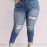 KanCan The Stella High Waist Distressed Ankle Skinny Curves Image - 1