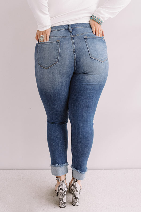 KanCan The Stella High Waist Distressed Ankle Skinny Curves Image - 5