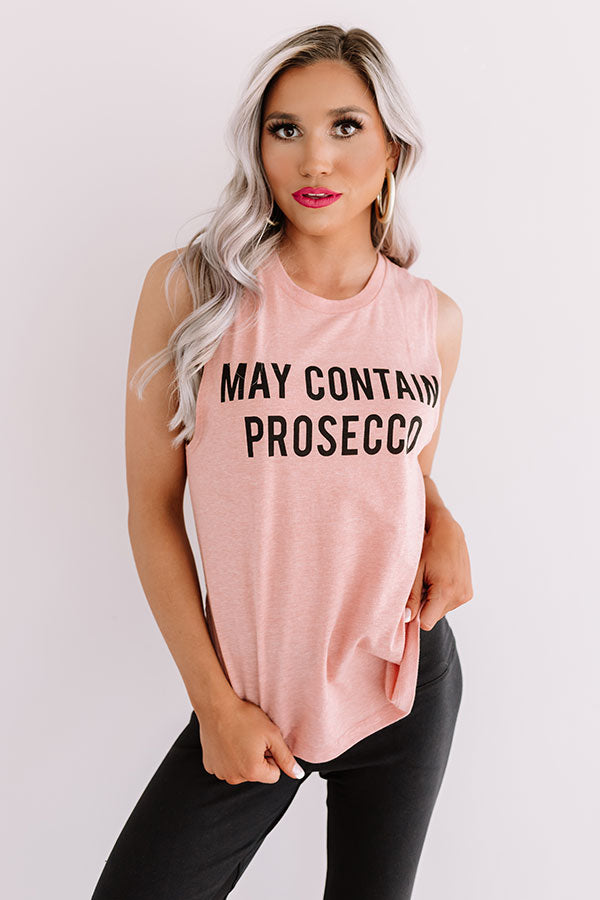 May Contain Prosecco Shift Tank Image - 2