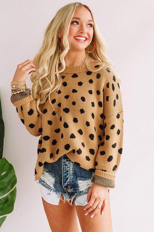 Effortless Coziness Leopard Sweater Image - 3