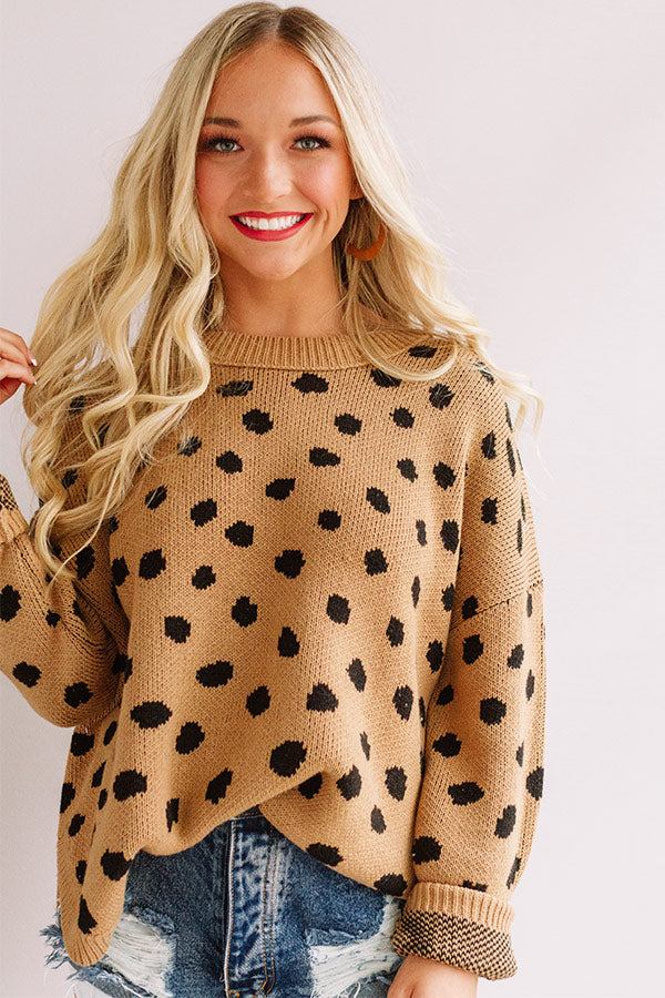 Effortless Coziness Leopard Sweater Image - 4