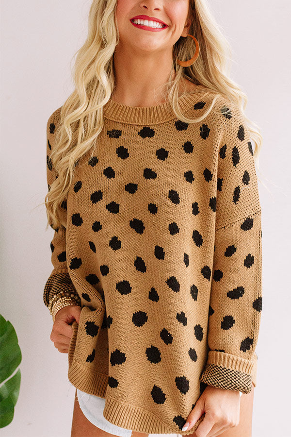 Effortless Coziness Leopard Sweater Image - 5