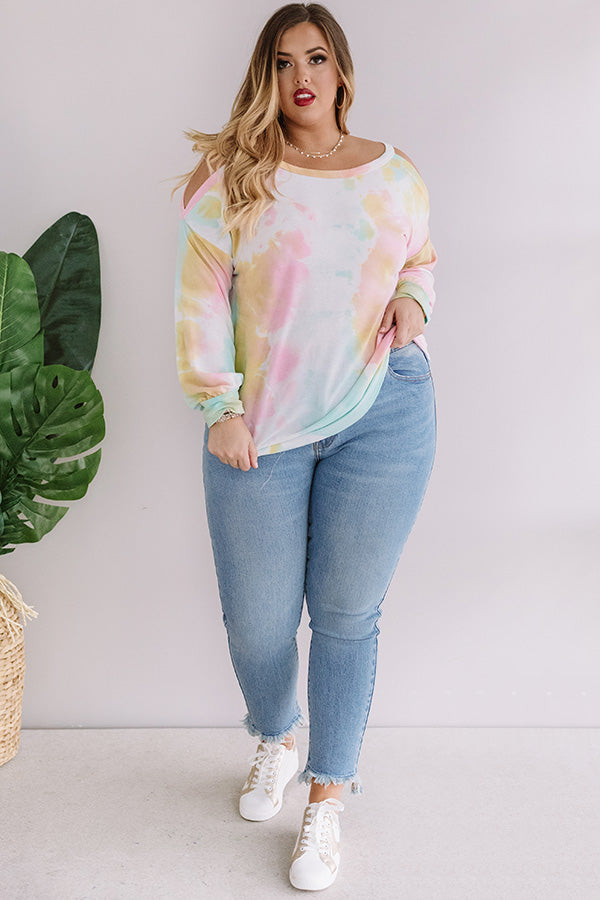 Mai Tai Twist Tie Dye Sweatshirt Curves Image - 1