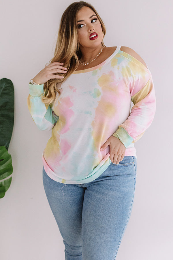 Mai Tai Twist Tie Dye Sweatshirt Curves Image - 4