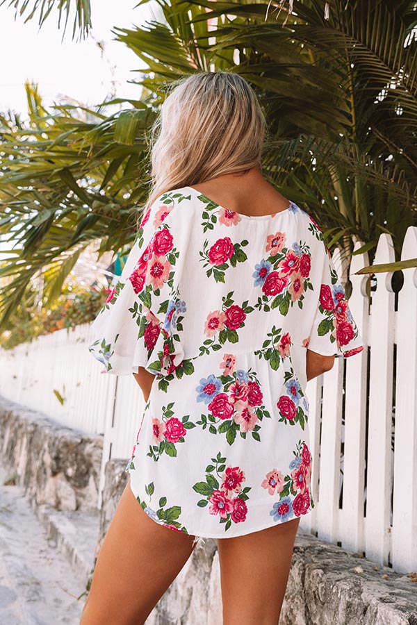 Everyday Romance Floral Babydoll Top Image - 5