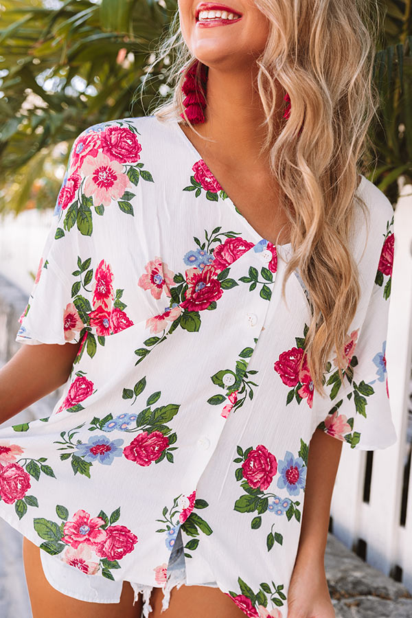 Everyday Romance Floral Babydoll Top Image - 3