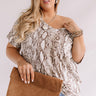 Limelight Lifestyle Snake Print Shift Top In Brown Curves Image - 1