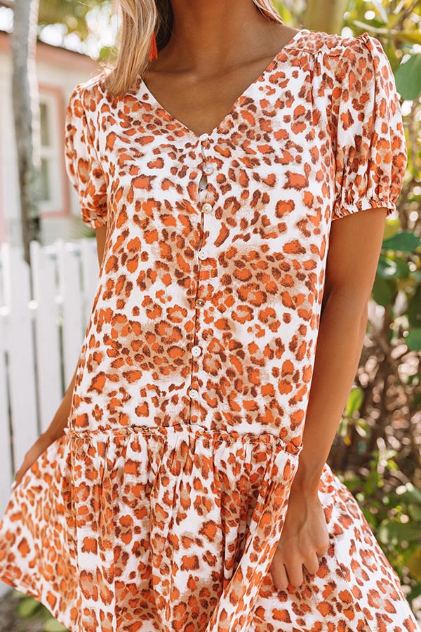 Lucky In Leopard Shift Dress Image - 3