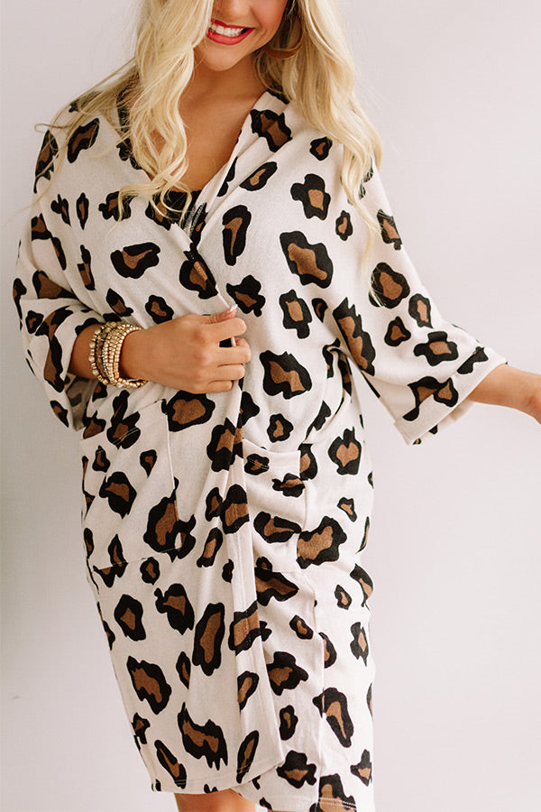Breathtaking Views Leopard Cardigan Image - 4