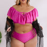 Vacay Bound Off Shoulder Bikini Top Curves Image - 1