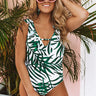 Palms in Paradise One Piece Ruffle Swimsuit Image - 1