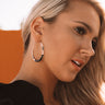 Coconut Grove Hoop Earrings in Black Image - 1