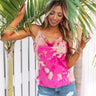 Coast Of Cabo Tie Dye Shift Tank In Pink Image - 1