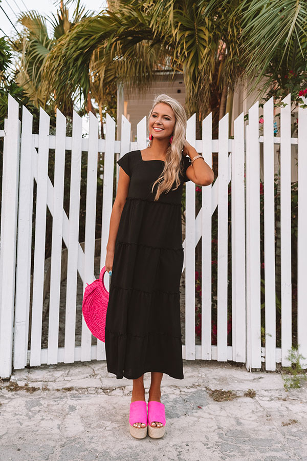 Touring St. Thomas Ruffle Midi Image - 4